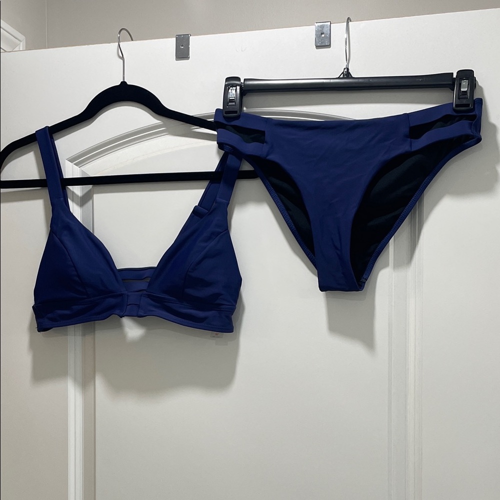 Navy Blue Women's Bikini Set